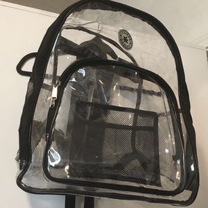 Large clear backpack